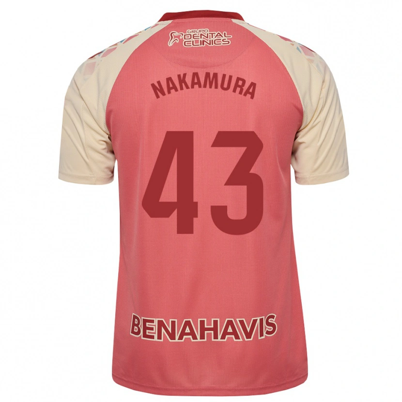 Danxen Kinder Mare Nakamura #43 Hellrosa Rot Blau Auswärtstrikot Trikot 2026/27 T-Shirt Österreich