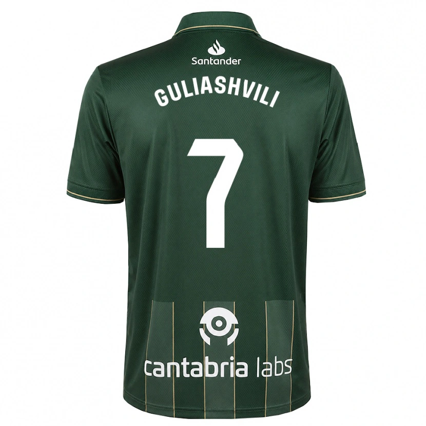 Danxen Kinder Giorgi Guliashvili #7 Dunkelgrauweiß Auswärtstrikot Trikot 2026/27 T-Shirt Österreich