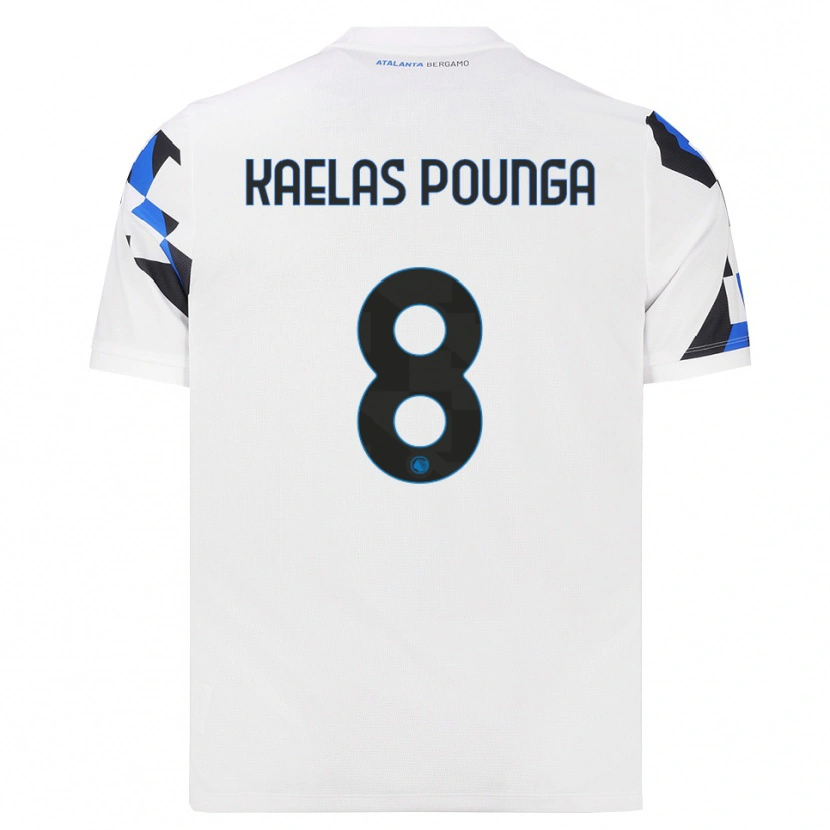Danxen Kinder Digne Kaelas Pounga #8 Weiß Rot Blau Auswärtstrikot Trikot 2026/27 T-Shirt Österreich