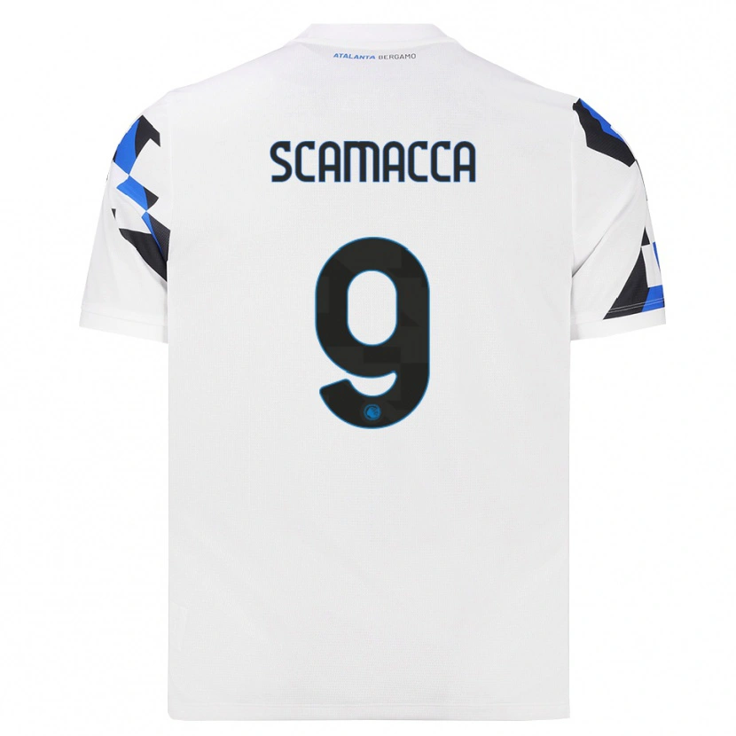 Danxen Kinder Gianluca Scamacca #9 Weiß Rot Blau Auswärtstrikot Trikot 2026/27 T-Shirt Österreich