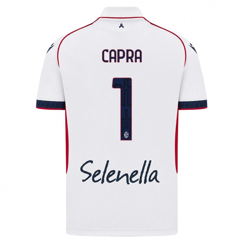 Danxen Kinder Daniel Capra #1 Weiß Rot Königsblau Auswärtstrikot Trikot 2026/27 T-Shirt Österreich