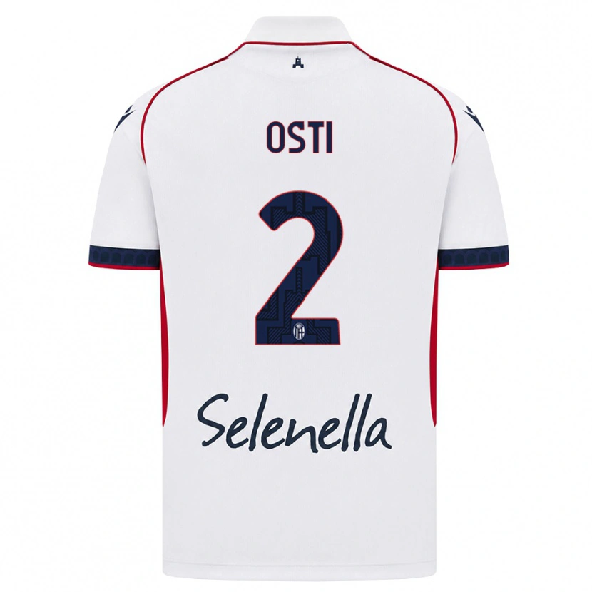 Danxen Kinder Gabriele Osti #2 Weiß Rot Königsblau Auswärtstrikot Trikot 2026/27 T-Shirt Österreich