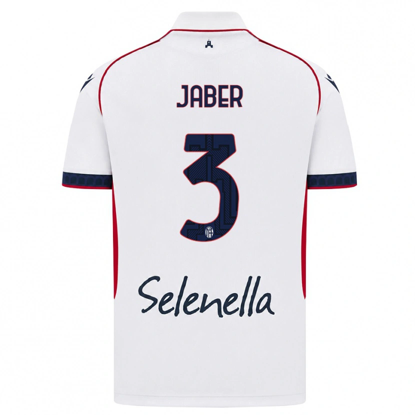 Danxen Kinder Ali Jaber #3 Weiß Rot Königsblau Auswärtstrikot Trikot 2026/27 T-Shirt Österreich