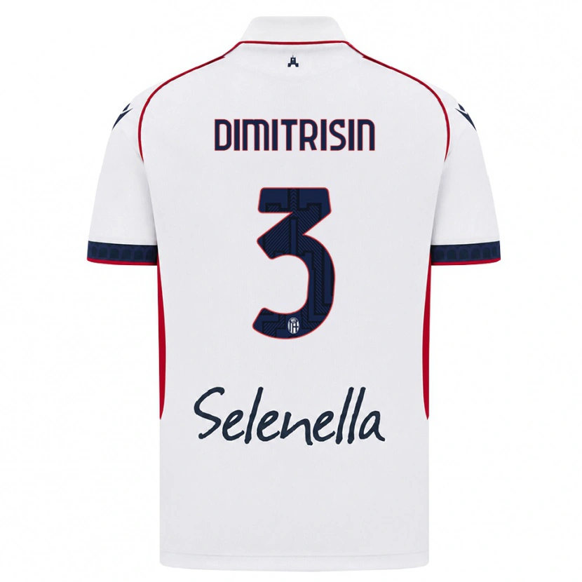 Danxen Kinder Danila Dimitrișin #3 Weiß Rot Königsblau Auswärtstrikot Trikot 2026/27 T-Shirt Österreich