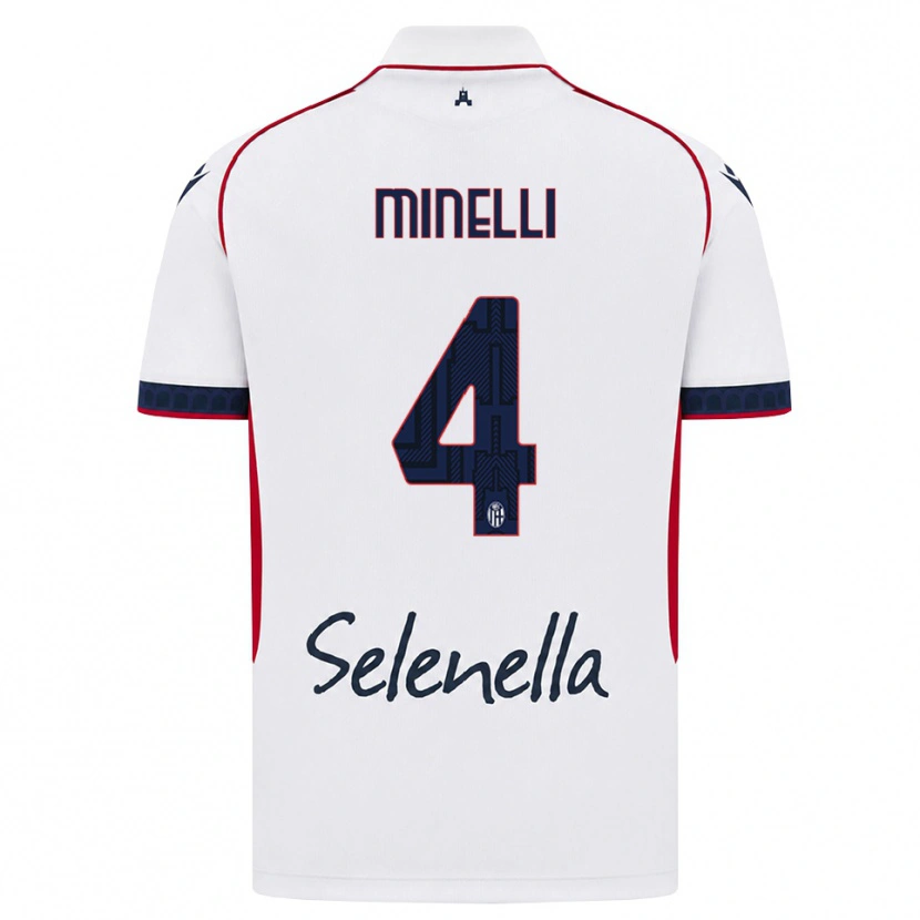 Danxen Kinder Leo Minelli #4 Weiß Rot Königsblau Auswärtstrikot Trikot 2026/27 T-Shirt Österreich