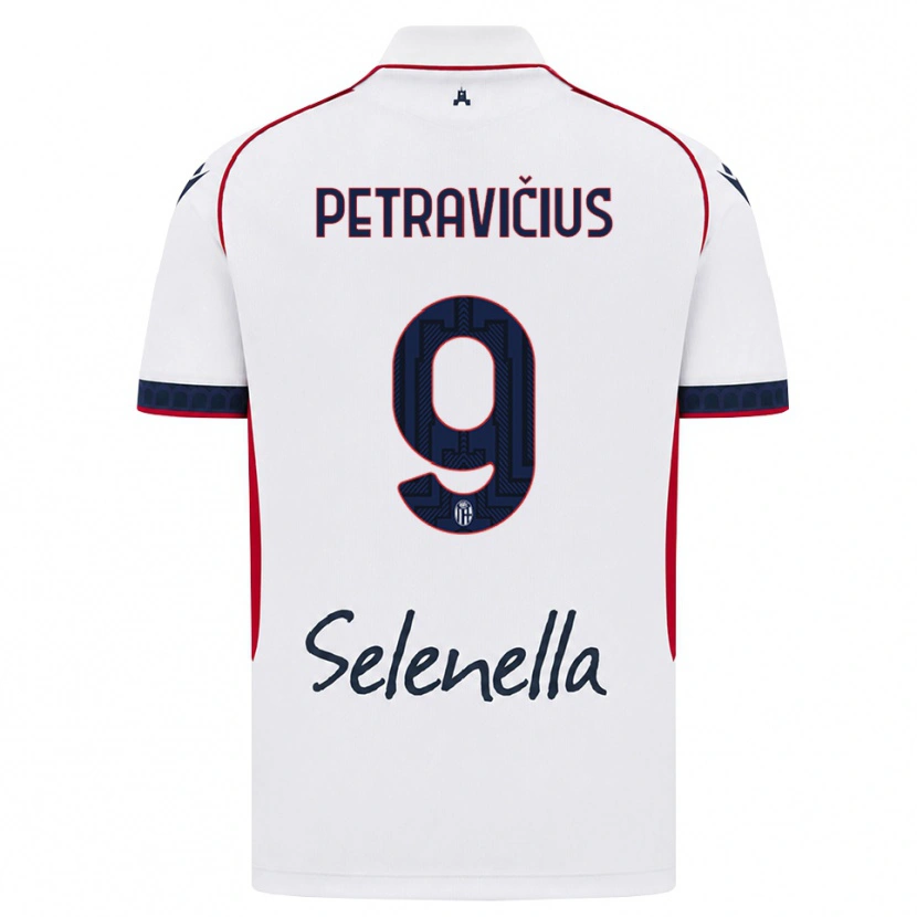 Danxen Kinder Joris Petravičius #9 Weiß Rot Königsblau Auswärtstrikot Trikot 2026/27 T-Shirt Österreich