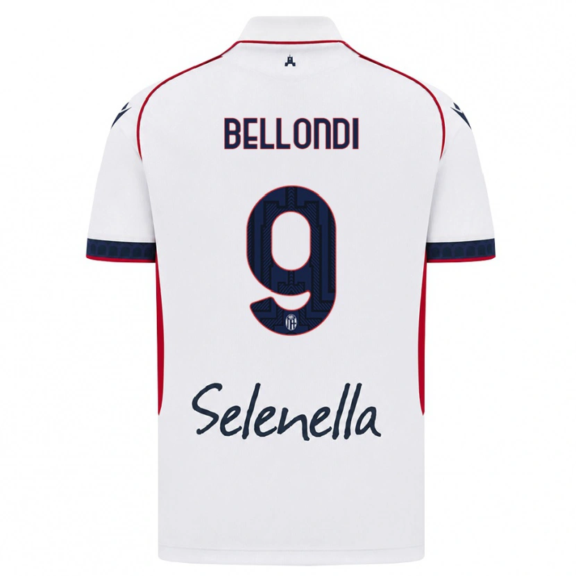 Danxen Kinder Nicolò Bellondi #9 Weiß Rot Königsblau Auswärtstrikot Trikot 2026/27 T-Shirt Österreich