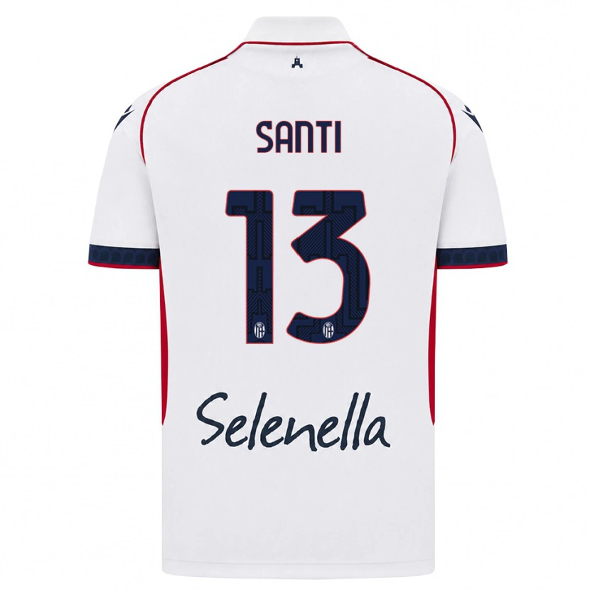 Danxen Kinder Manuel Santi #13 Weiß Rot Königsblau Auswärtstrikot Trikot 2026/27 T-Shirt Österreich