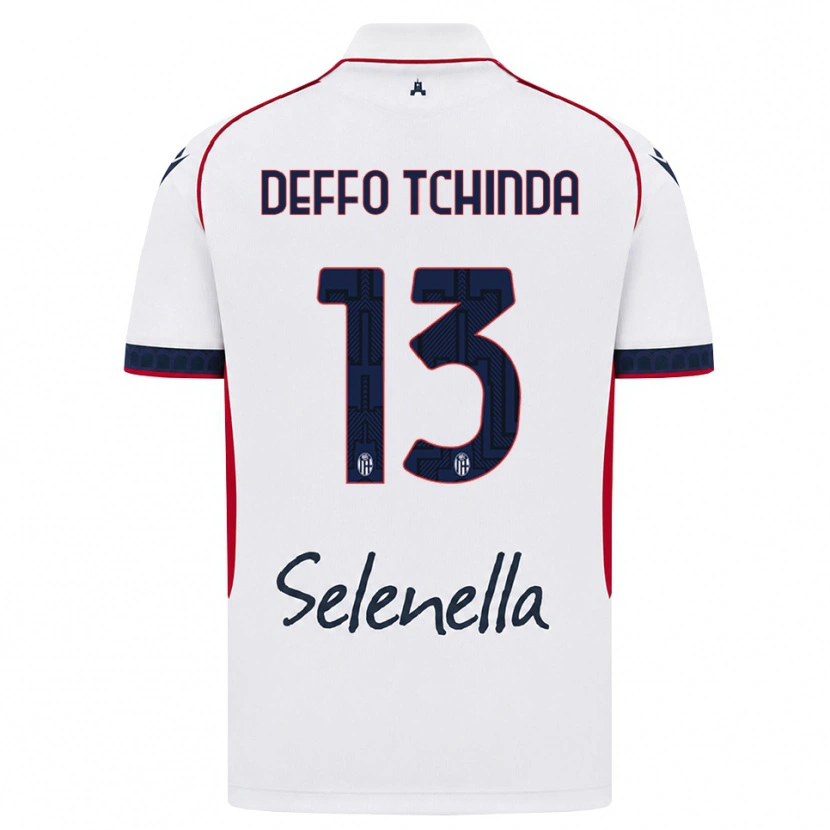 Danxen Kinder Owen Deffo Tchinda #13 Weiß Rot Königsblau Auswärtstrikot Trikot 2026/27 T-Shirt Österreich