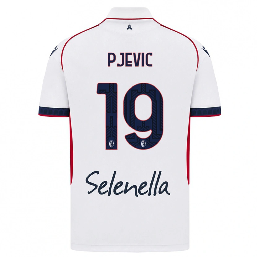 Danxen Kinder Ivor Pjevic #19 Weiß Rot Königsblau Auswärtstrikot Trikot 2026/27 T-Shirt Österreich
