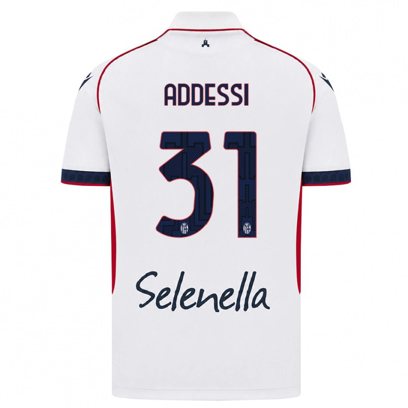 Danxen Kinder Simone Addessi #31 Weiß Rot Königsblau Auswärtstrikot Trikot 2026/27 T-Shirt Österreich