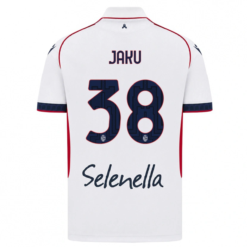 Danxen Kinder Jordi Jaku #38 Weiß Rot Königsblau Auswärtstrikot Trikot 2026/27 T-Shirt Österreich