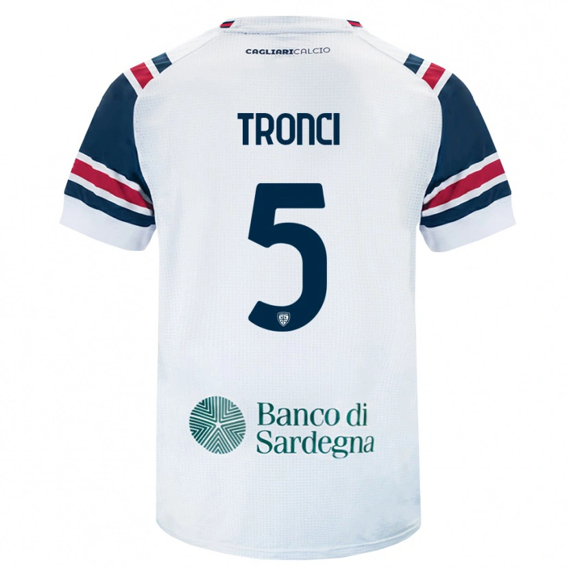 Danxen Kinder Luca Tronci #5 Weiß Rot Grün Auswärtstrikot Trikot 2026/27 T-Shirt Österreich