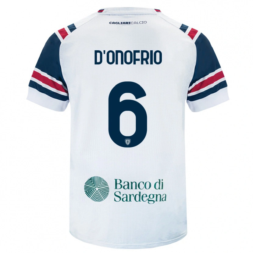 Danxen Kinder Vincenzo D'onofrio #6 Weiß Rot Grün Auswärtstrikot Trikot 2026/27 T-Shirt Österreich