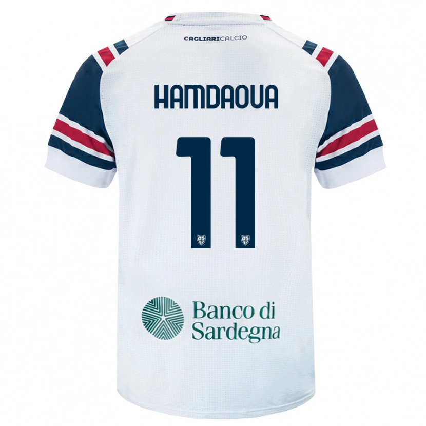 Danxen Kinder Noham Hamdaoua #11 Weiß Rot Grün Auswärtstrikot Trikot 2026/27 T-Shirt Österreich