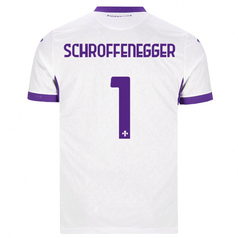 Danxen Kinder Katja Schroffenegger #1 Weiß Lila Auswärtstrikot Trikot 2026/27 T-Shirt Österreich