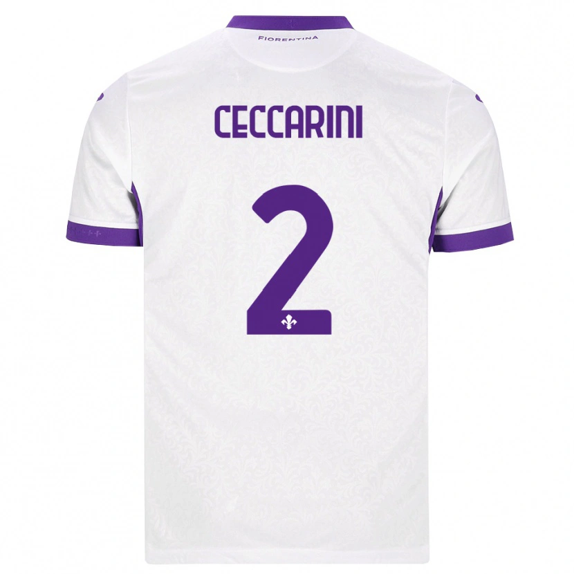 Danxen Kinder Duccio Ceccarini #2 Weiß Lila Auswärtstrikot Trikot 2026/27 T-Shirt Österreich