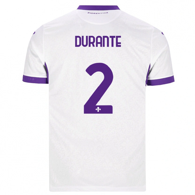 Danxen Kinder Francesca Durante #2 Weiß Lila Auswärtstrikot Trikot 2026/27 T-Shirt Österreich