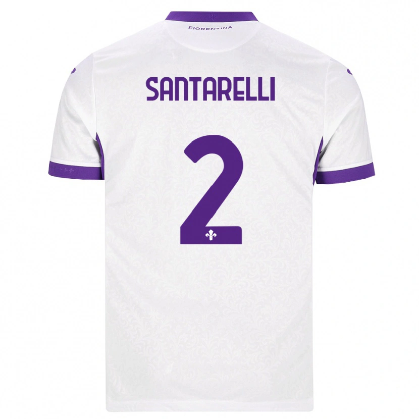 Danxen Kinder Andrea Santarelli #2 Weiß Lila Auswärtstrikot Trikot 2026/27 T-Shirt Österreich