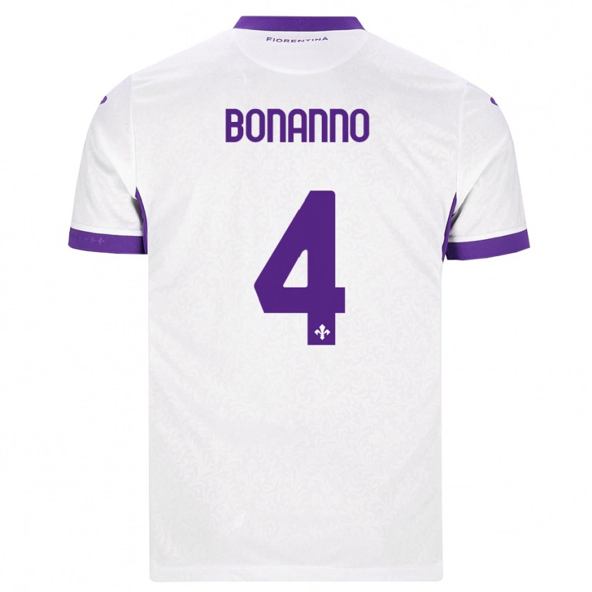 Danxen Kinder Piergiorgio Bonanno #4 Weiß Lila Auswärtstrikot Trikot 2026/27 T-Shirt Österreich
