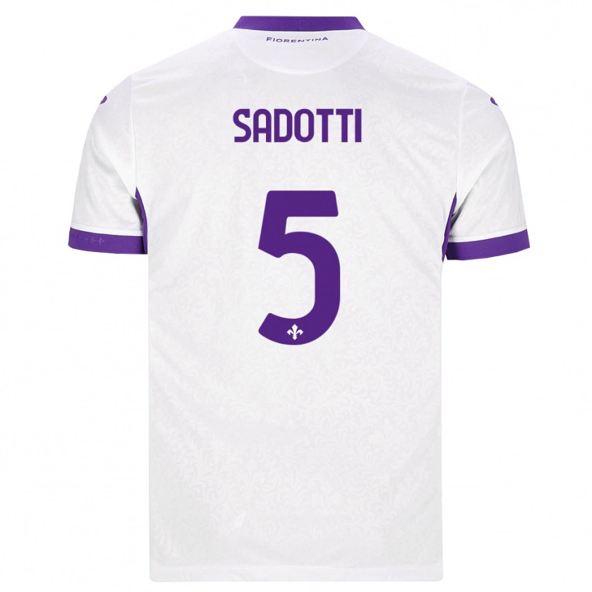 Danxen Kinder Edoardo Sadotti #5 Weiß Lila Auswärtstrikot Trikot 2026/27 T-Shirt Österreich