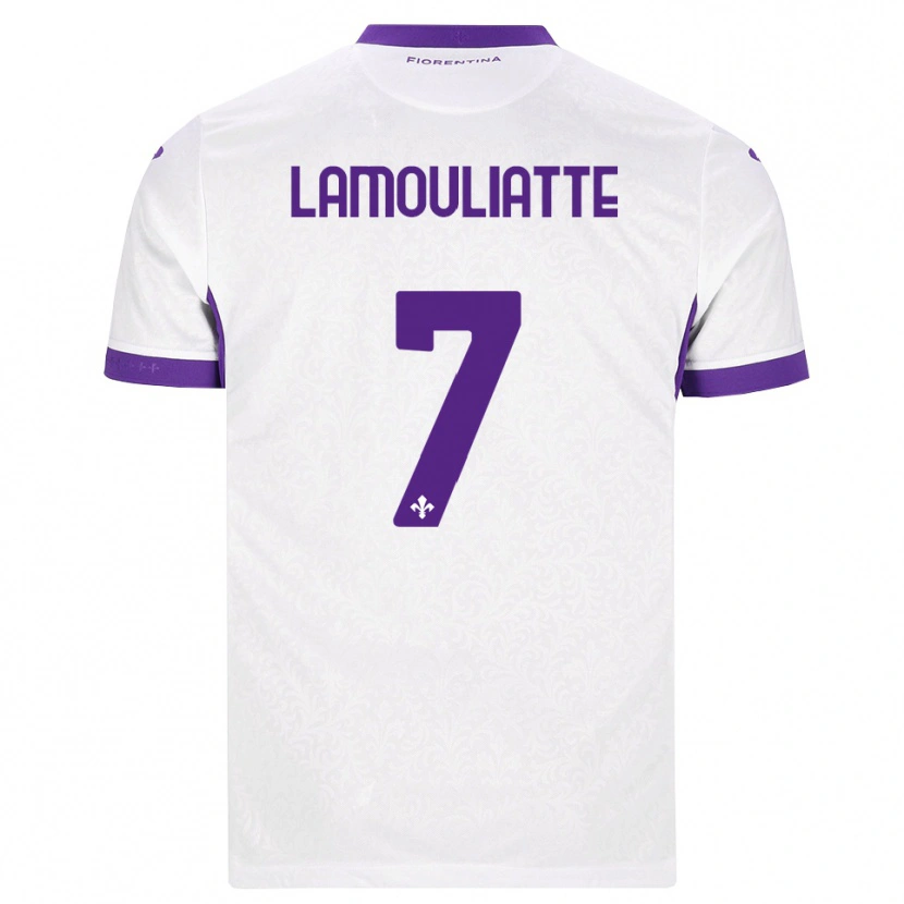 Danxen Kinder Hugo Lamouliatte #7 Weiß Lila Auswärtstrikot Trikot 2026/27 T-Shirt Österreich