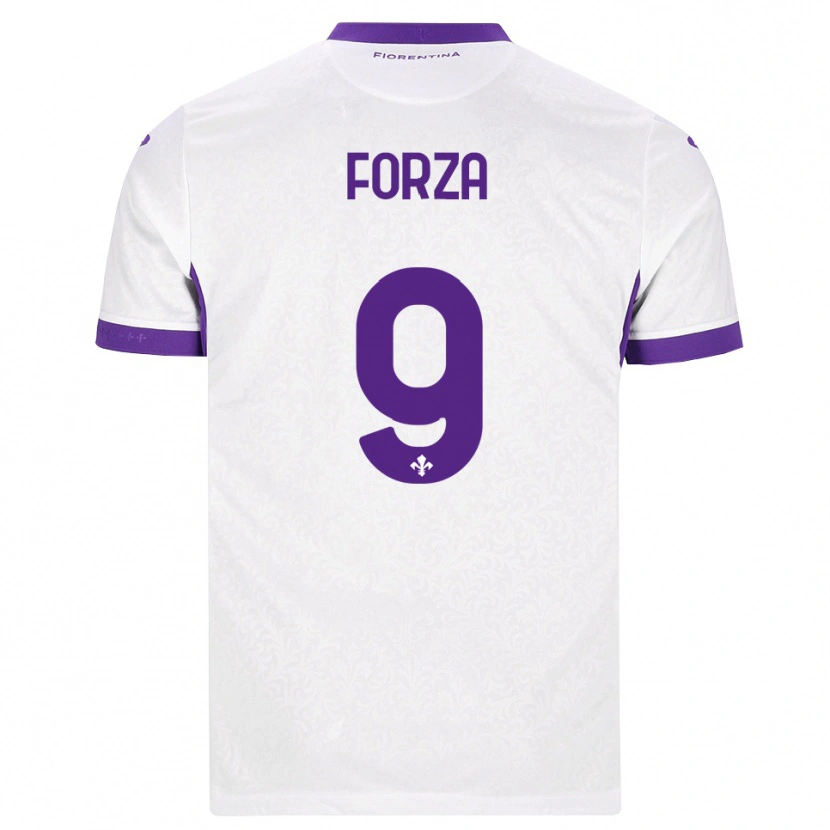 Danxen Kinder Francesco Forza #9 Weiß Lila Auswärtstrikot Trikot 2026/27 T-Shirt Österreich
