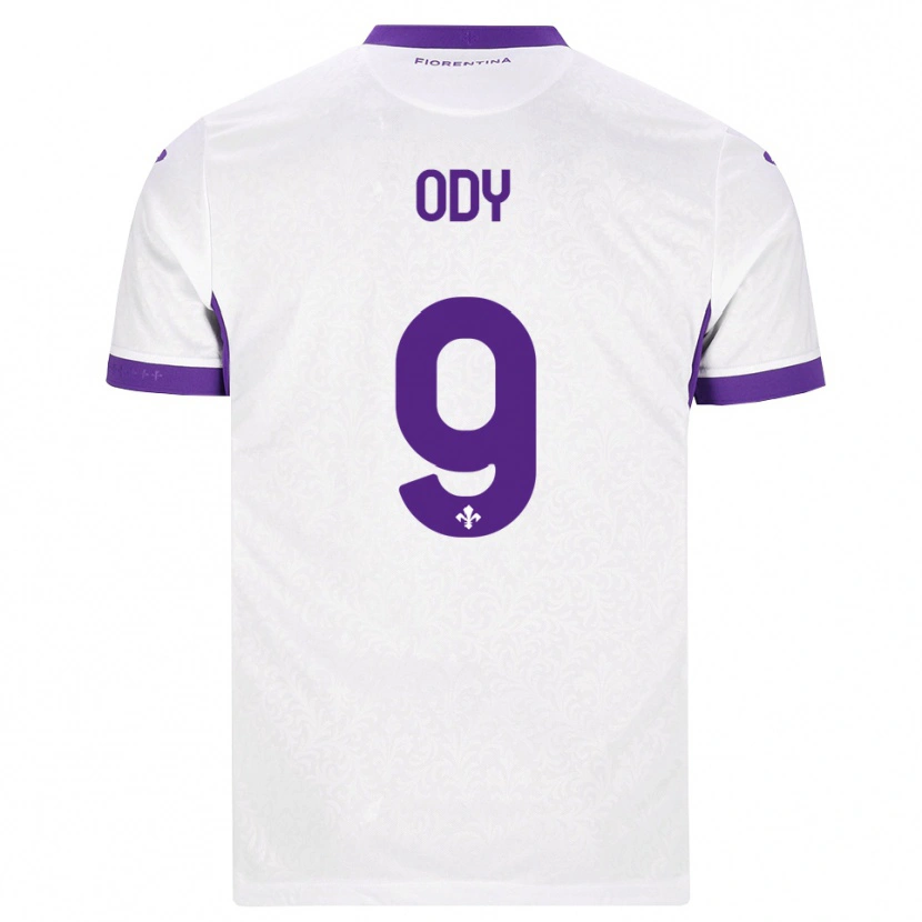 Danxen Kinder Edwin Ody #9 Weiß Lila Auswärtstrikot Trikot 2026/27 T-Shirt Österreich