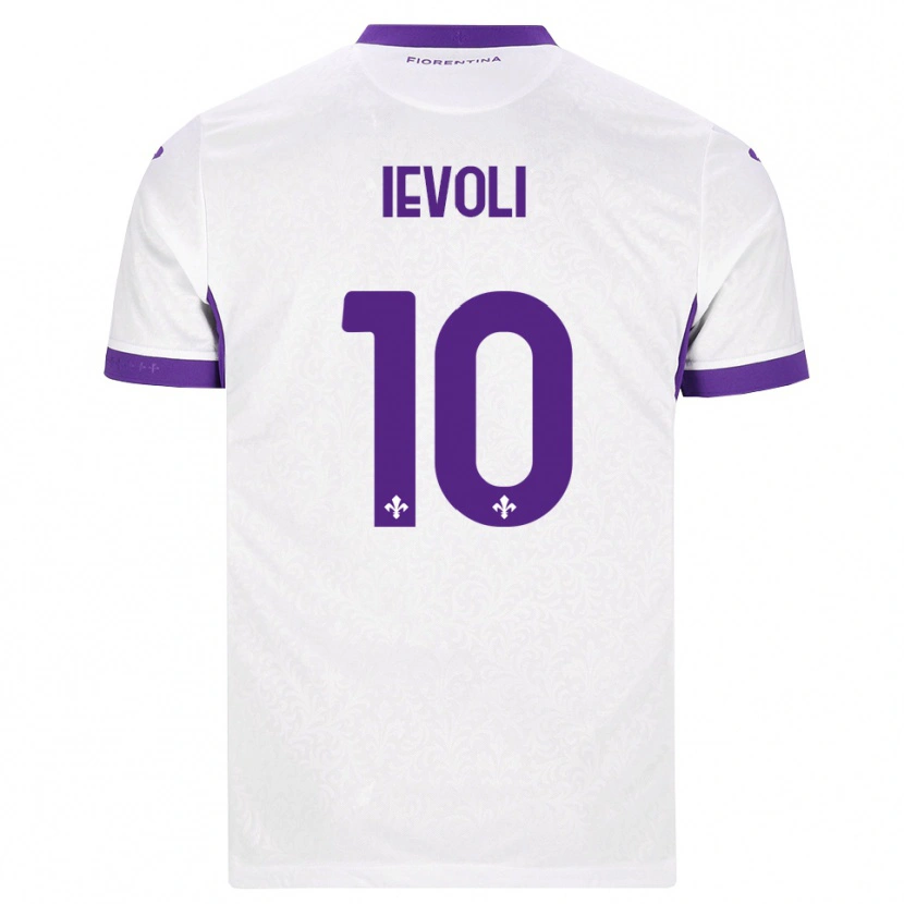 Danxen Kinder Mattia Ievoli #10 Weiß Lila Auswärtstrikot Trikot 2026/27 T-Shirt Österreich