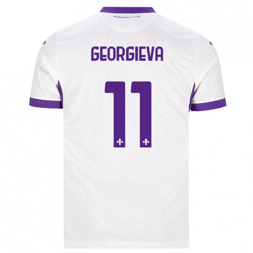 Danxen Kinder Marina Georgieva #11 Weiß Lila Auswärtstrikot Trikot 2026/27 T-Shirt Österreich