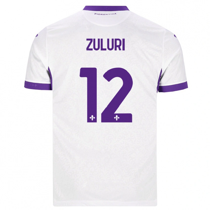 Danxen Kinder Athena Zuluri #12 Weiß Lila Auswärtstrikot Trikot 2026/27 T-Shirt Österreich
