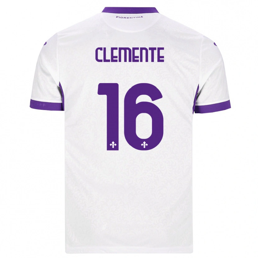 Danxen Kinder Raffaele Clemente #16 Weiß Lila Auswärtstrikot Trikot 2026/27 T-Shirt Österreich