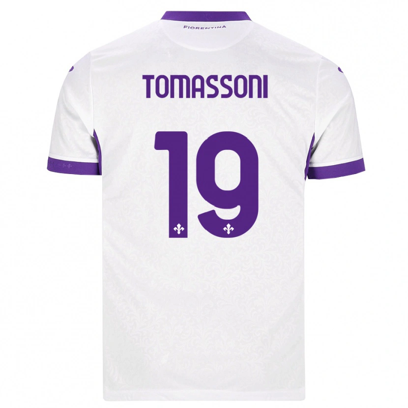 Danxen Kinder Emma Tomassoni #19 Weiß Lila Auswärtstrikot Trikot 2026/27 T-Shirt Österreich