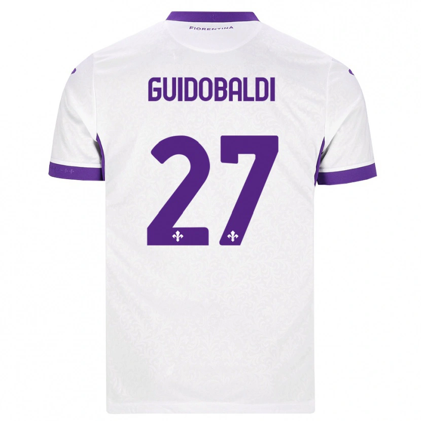Danxen Kinder Filippo Guidobaldi #27 Weiß Lila Auswärtstrikot Trikot 2026/27 T-Shirt Österreich