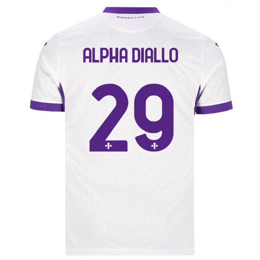 Danxen Kinder Alpha Diallo #29 Weiß Lila Auswärtstrikot Trikot 2026/27 T-Shirt Österreich