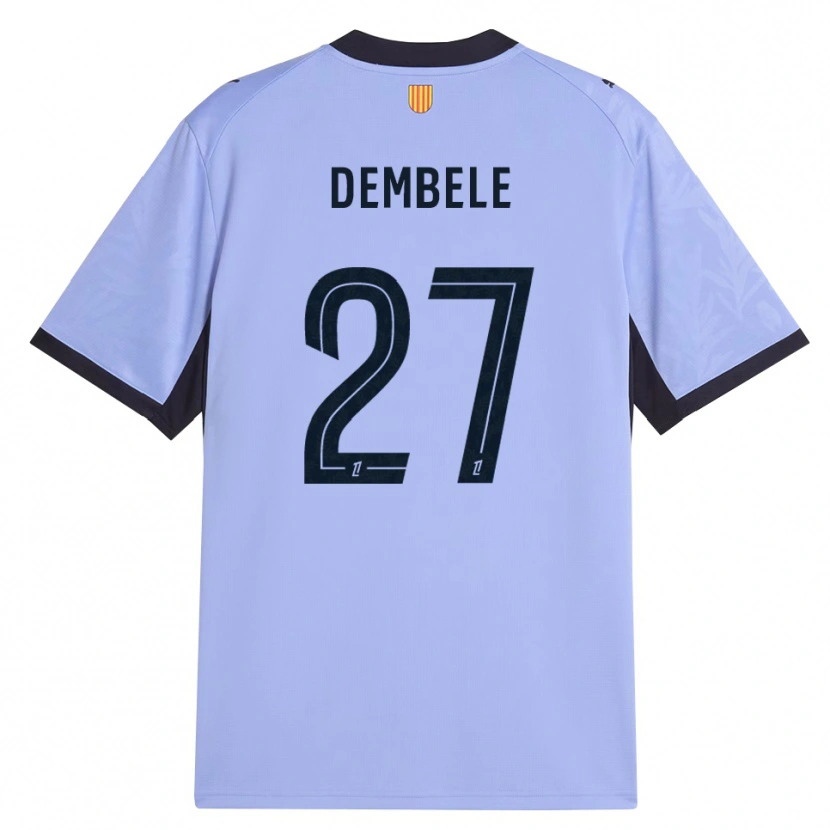 Danxen Kinder Coumba Dembélé #27 Lavendelschwarz Ausweichtrikot Trikot 2026/27 T-Shirt Österreich