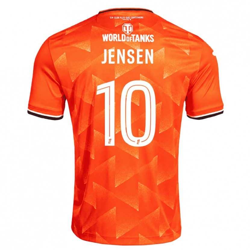 Danxen Herren Isak Jensen #10 Orange Weiß Schwarz Heimtrikot Trikot 2026/27 T-Shirt Österreich