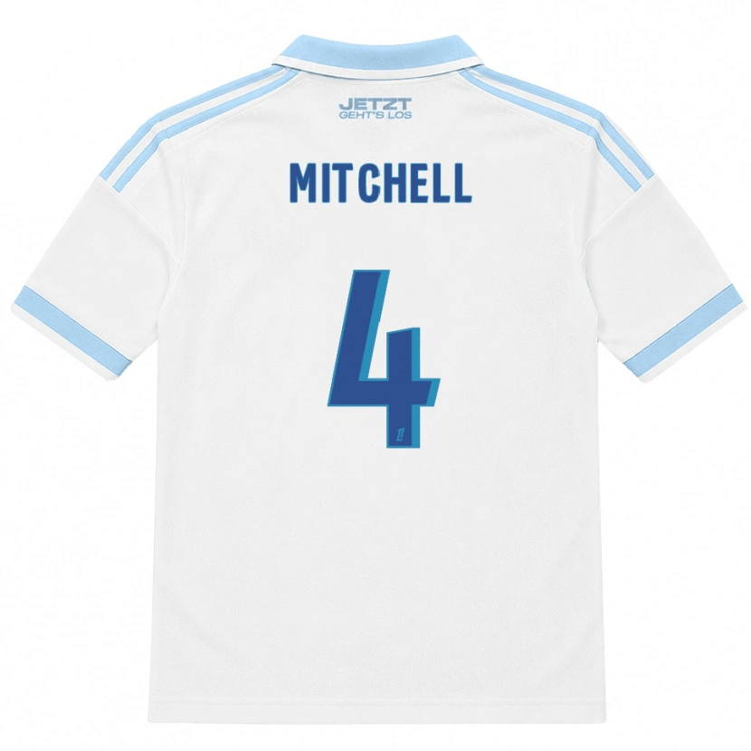 Danxen Herren Jeyland Mitchell #4 Hellblau Weiß Rot Auswärtstrikot Trikot 2026/27 T-Shirt Österreich