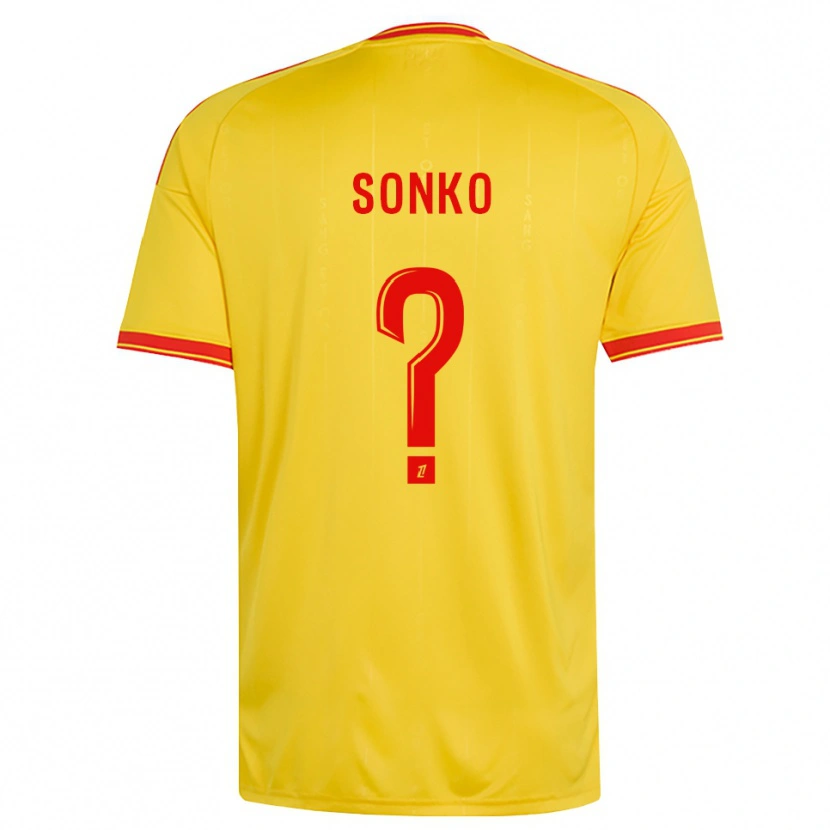 Danxen Herren Naël Sonko #0 Gold Orange Rot Heimtrikot Trikot 2026/27 T-Shirt Österreich