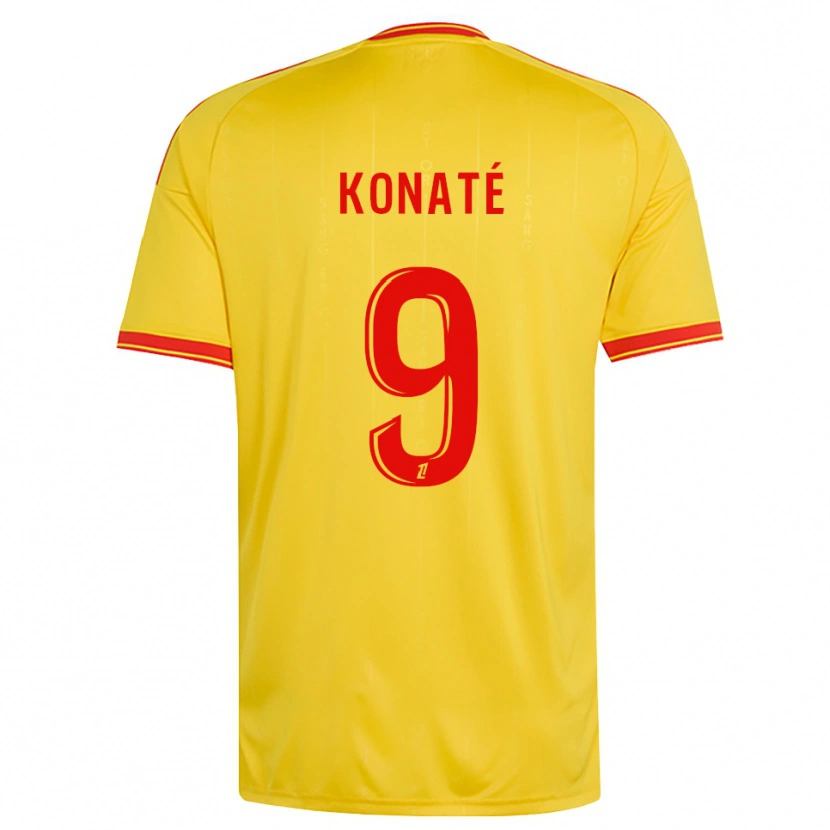 Danxen Herren Seybou Konaté #9 Gold Orange Rot Heimtrikot Trikot 2026/27 T-Shirt Österreich