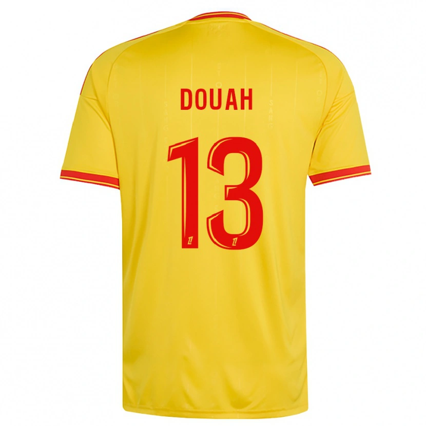 Danxen Herren Chemssedine Douah #13 Gold Orange Rot Heimtrikot Trikot 2026/27 T-Shirt Österreich