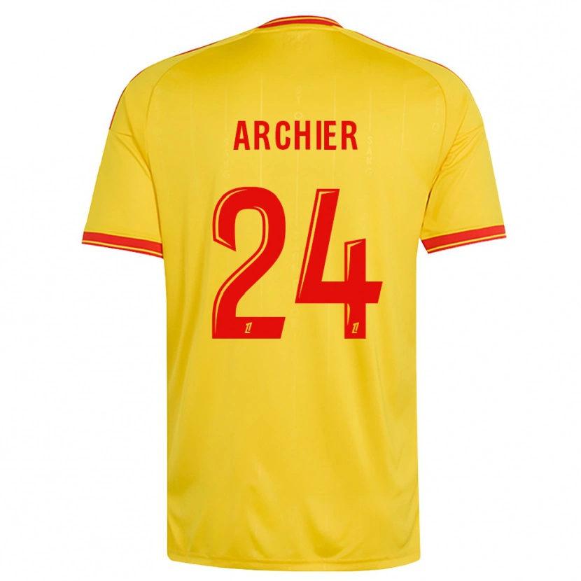 Danxen Herren Louann Archier #24 Gold Orange Rot Heimtrikot Trikot 2026/27 T-Shirt Österreich