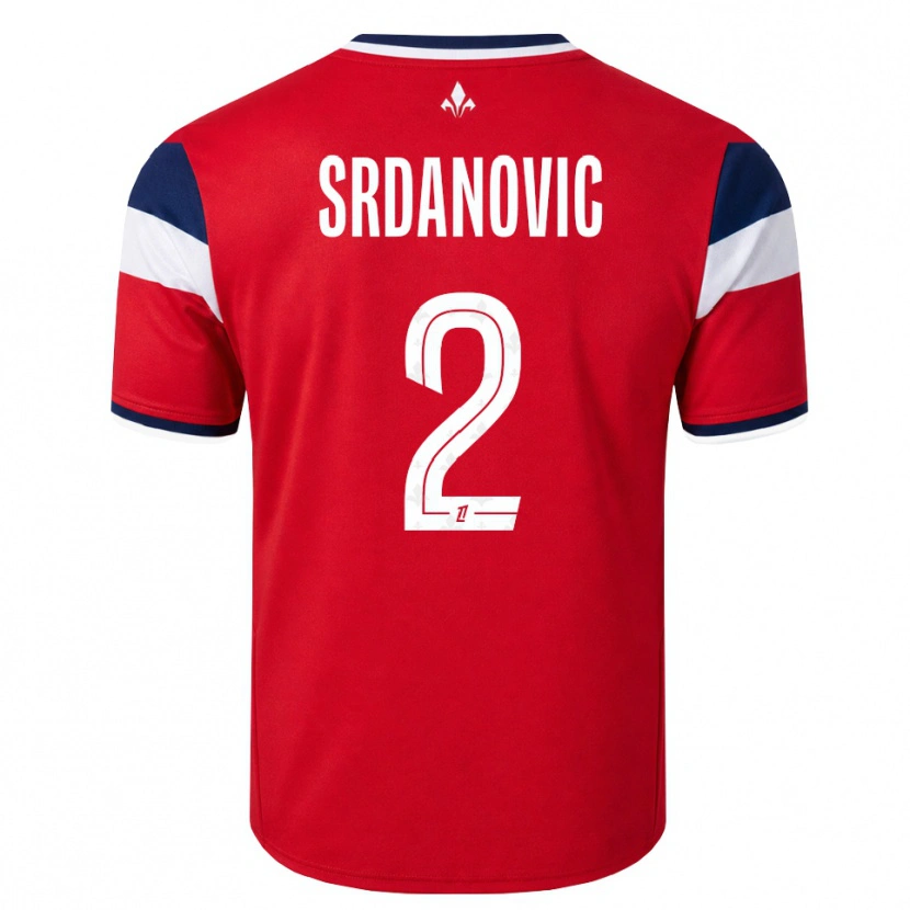 Danxen Herren Loun Srdanovic #2 Rot Weiß Königsblau Heimtrikot Trikot 2026/27 T-Shirt Österreich