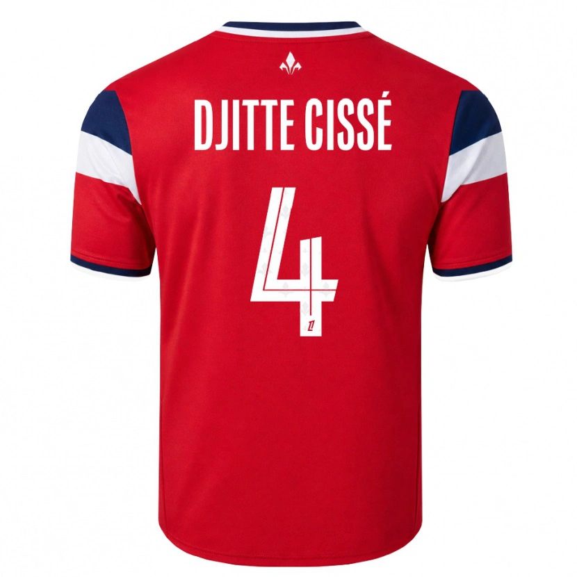 Danxen Herren Babacar Djitte Cissé #4 Rot Weiß Königsblau Heimtrikot Trikot 2026/27 T-Shirt Österreich