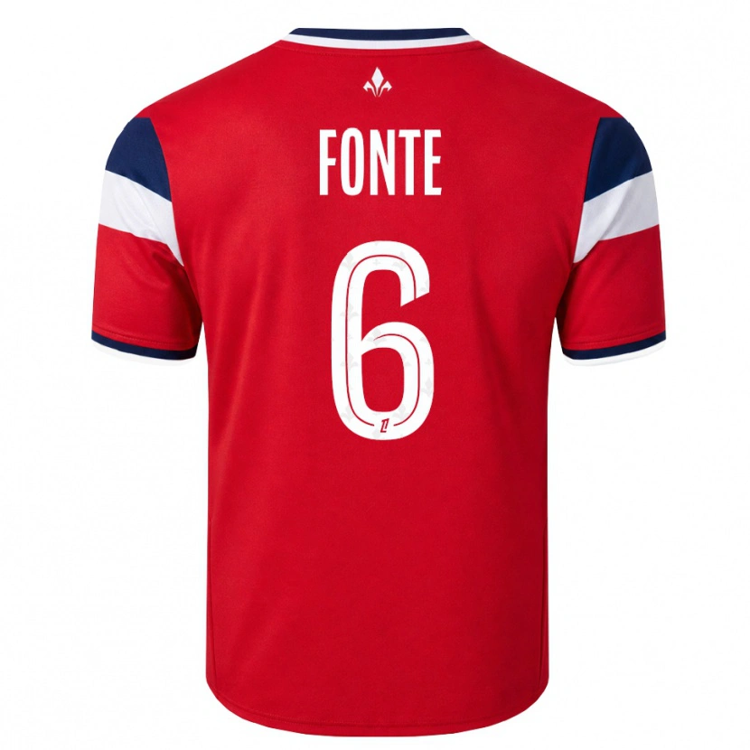Danxen Herren Jose Fonte #6 Rot Weiß Königsblau Heimtrikot Trikot 2026/27 T-Shirt Österreich