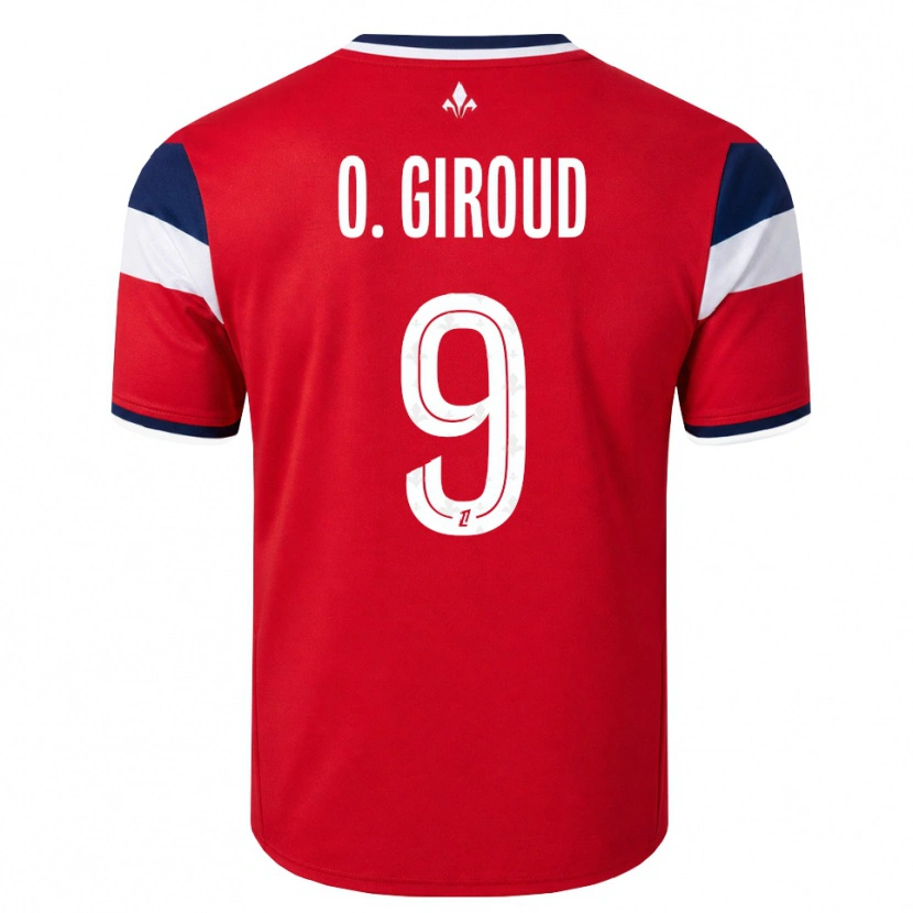 Danxen Herren Olivier Giroud #9 Rot Weiß Königsblau Heimtrikot Trikot 2026/27 T-Shirt Österreich