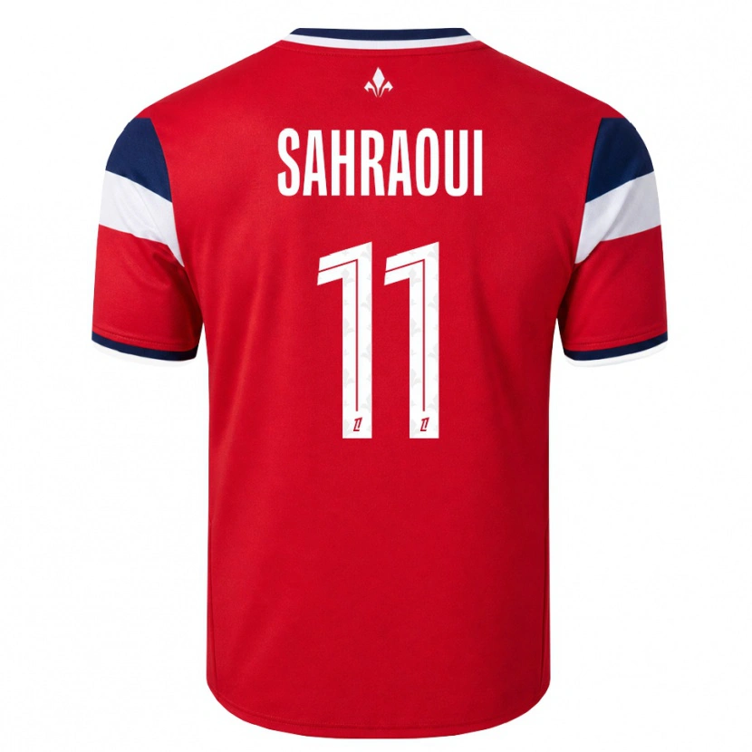 Danxen Herren Osame Sahraoui #11 Rot Weiß Königsblau Heimtrikot Trikot 2026/27 T-Shirt Österreich