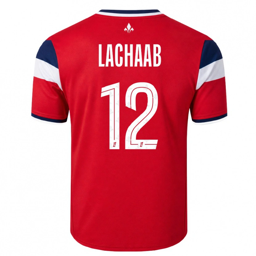 Danxen Herren Younes Lachaab #12 Rot Weiß Königsblau Heimtrikot Trikot 2026/27 T-Shirt Österreich