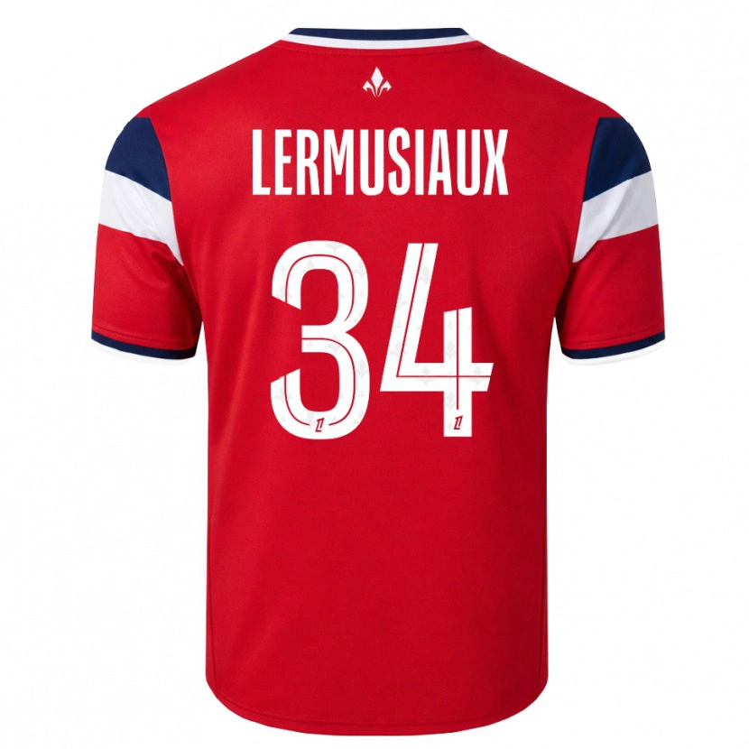 Danxen Herren Chrystal Lermusiaux #34 Rot Weiß Königsblau Heimtrikot Trikot 2026/27 T-Shirt Österreich