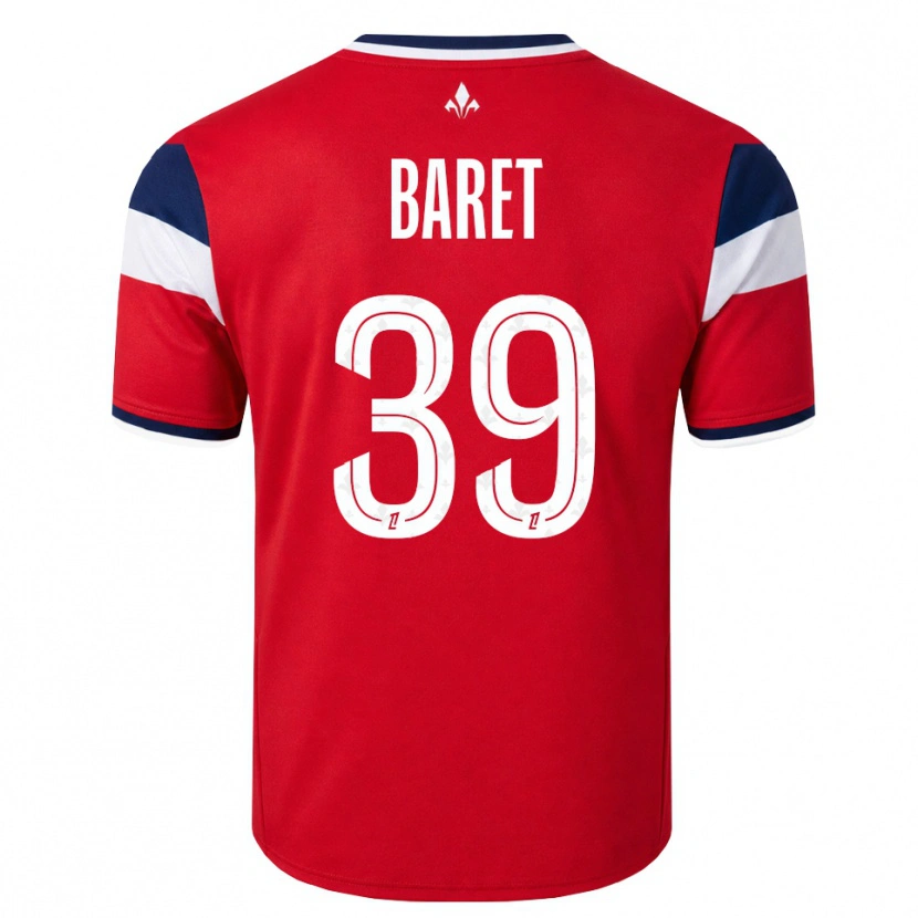 Danxen Herren Lilian Baret #39 Rot Weiß Königsblau Heimtrikot Trikot 2026/27 T-Shirt Österreich